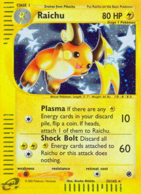 Raichu (25) Expedition (Holo Rare)