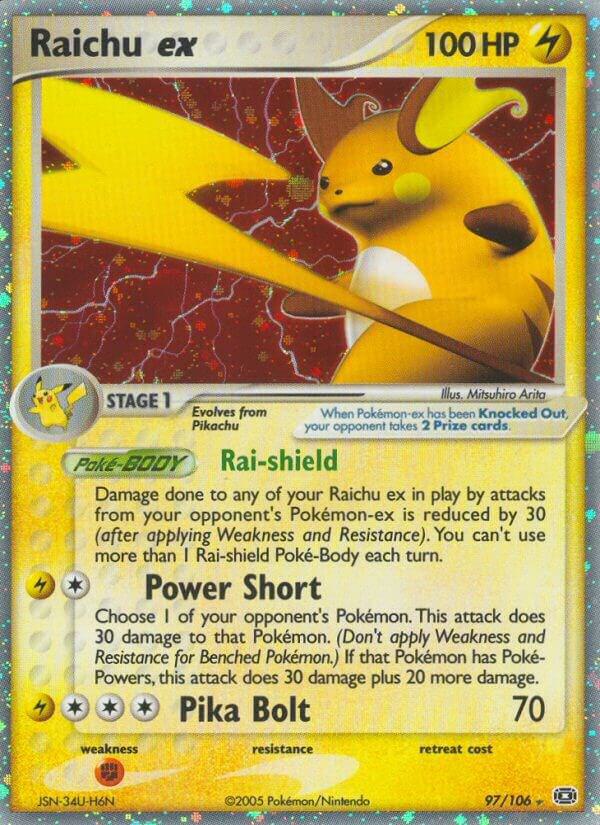Raichu ex (97) Emerald (Ultra Rare)