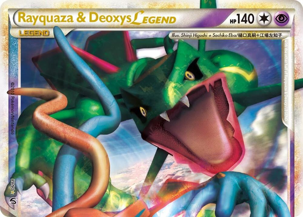 Raquaza & Deoxys Legend #89 (Top)