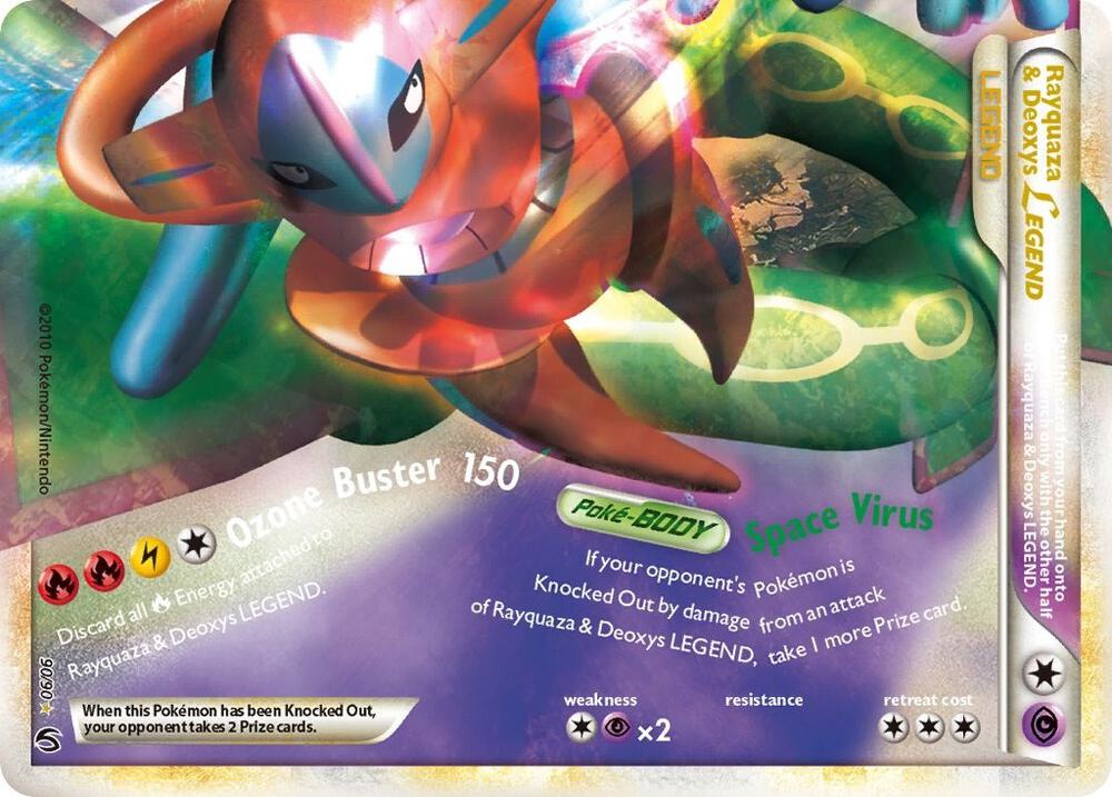 Raquaza & Deoxys Legend #90 (Bottom)