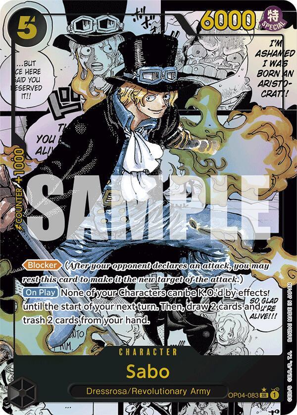 Sabo OP04 083 (Manga) Premium Booster The Best (Super Rare)