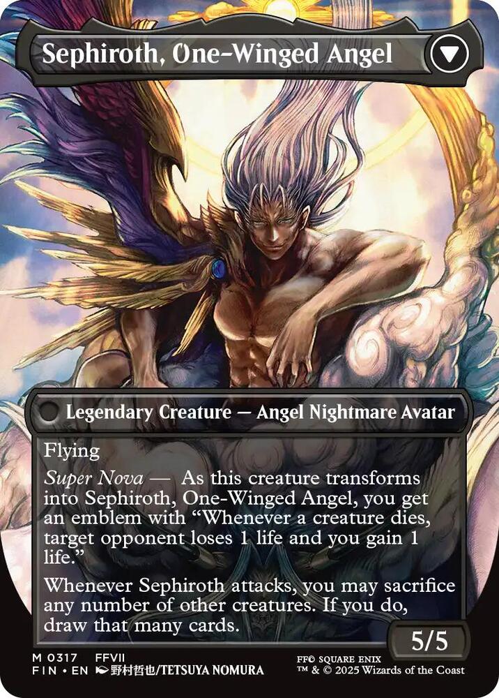 Sephiroth Fabled SOLDIER (Borderless) #317 BACK