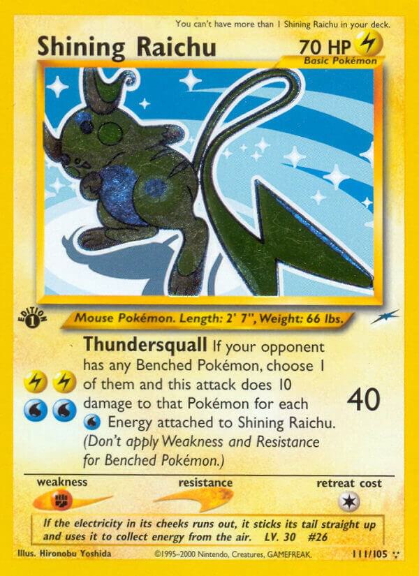 Shining Raichu (111) Neo Destiny (Secret Rare)