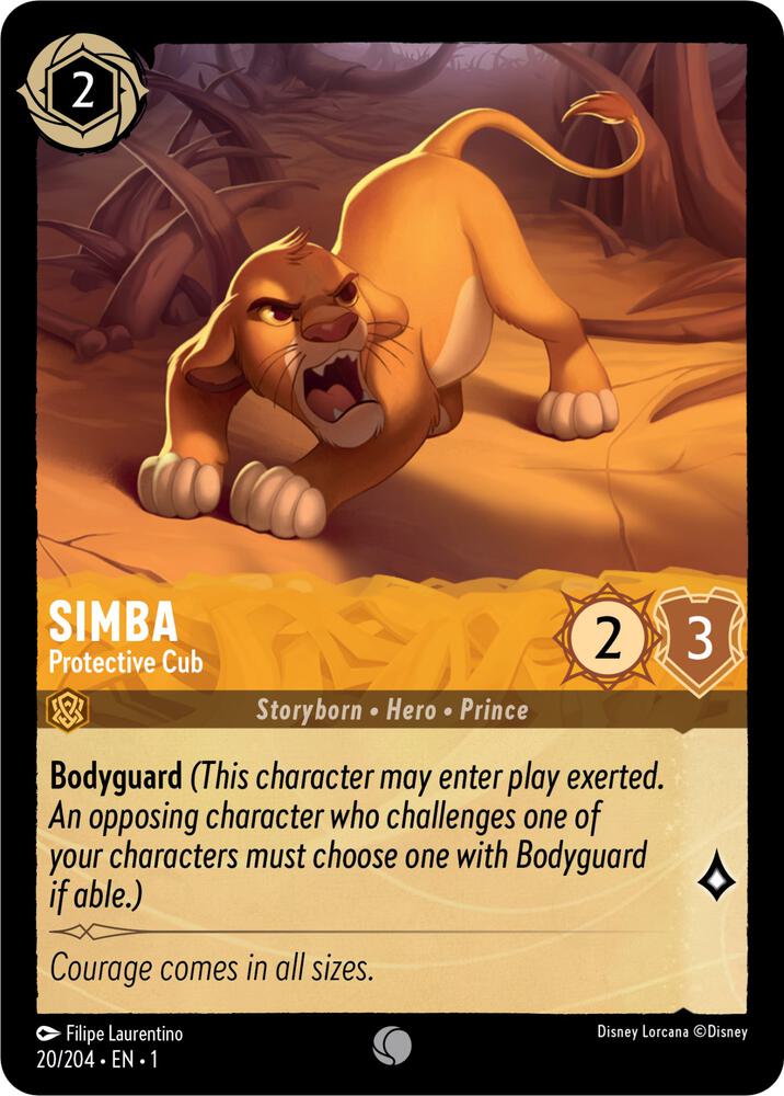 Simba Protective Cub The First Chapter
