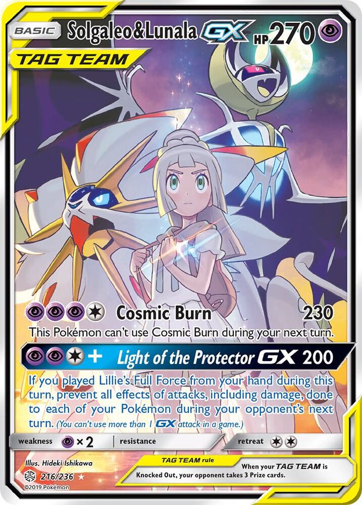 Solgaleo & Lunala GX 216 (Ultra Rare)