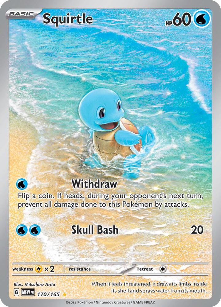 Squirtle (170) Scarlet & Violet 151 (Illustration Rare)