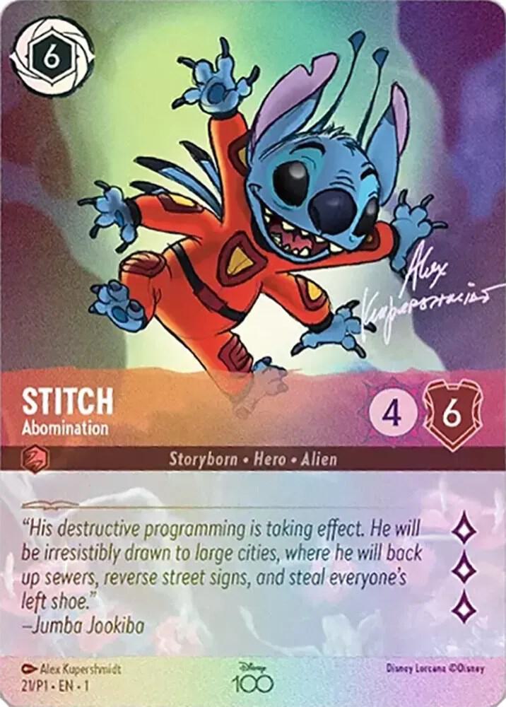 Stitch Abomination #21 Disney100 Promos