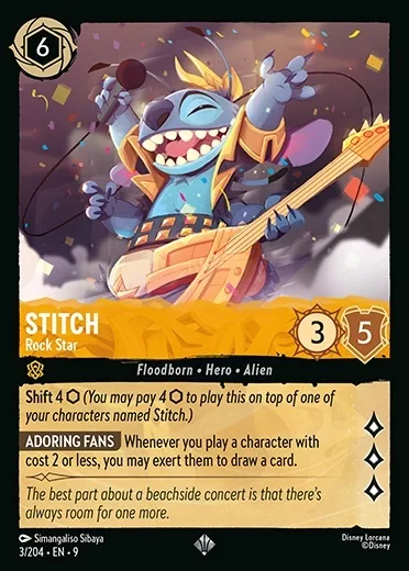 Stitch Rock Star Super Rare
