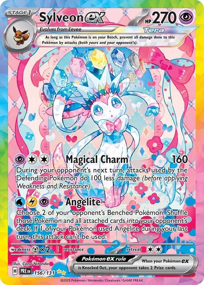 Sylveon ex (156) Prismatic Evolutions