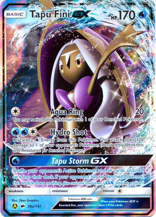 Tapu Fini GX 39a Alternate Art Promos