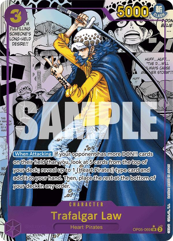 Trafalgar Law OP05 069 (Manga) Premium Booster The Best (Super Rare)