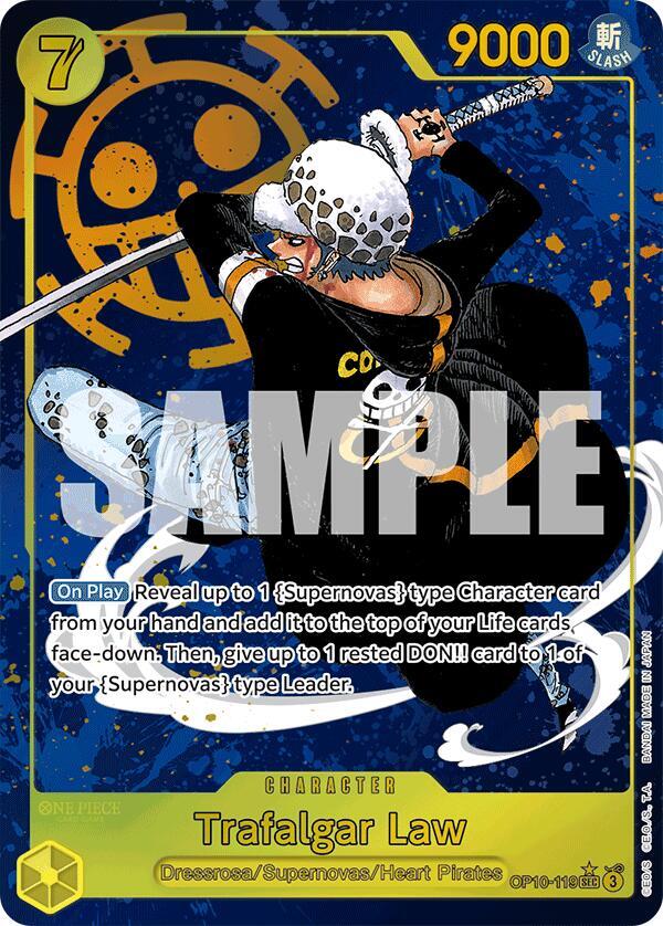 Trafalgar Law OP10 119 (Parallel) Royal Blood (Secret Rare)