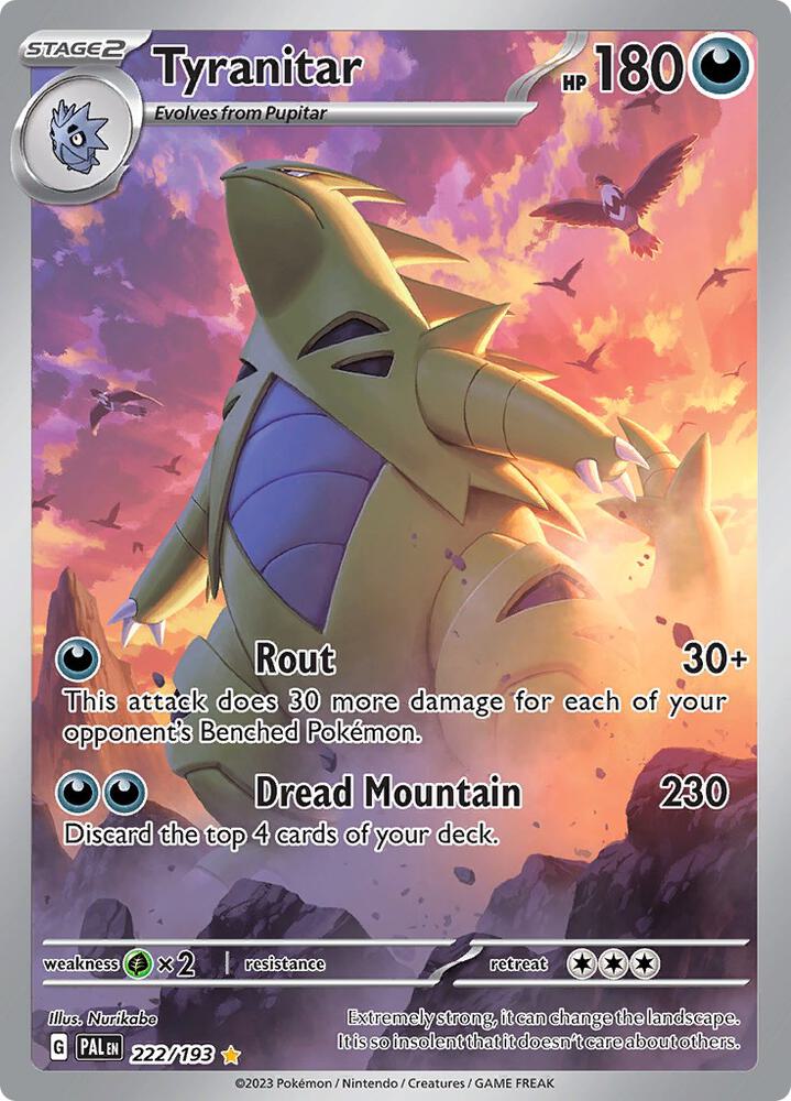 Tyranitar 222 Paldea Evolved (Illustration Rare)
