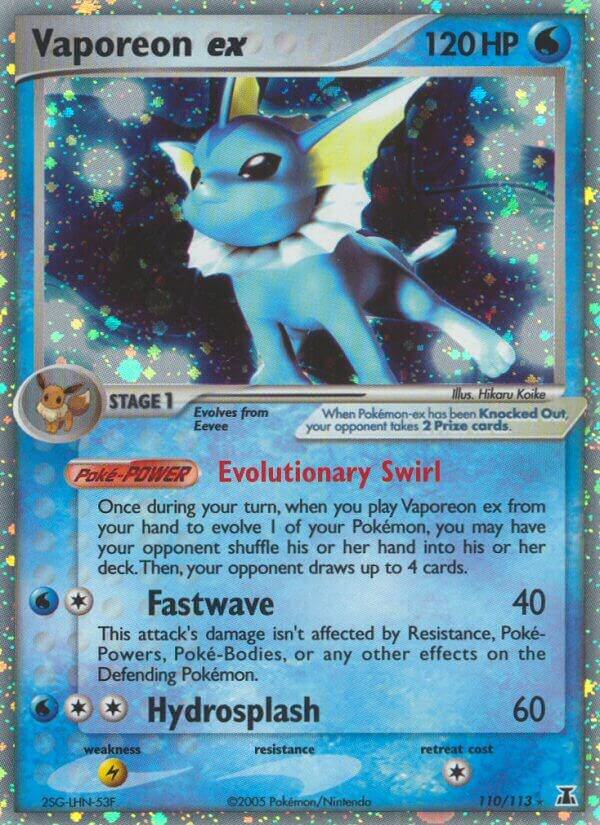 Vaporeon ex #110 Delta Species (Ultra Rare)