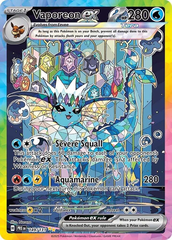 Vaporeon ex 149 (Prismatic Evolutions)