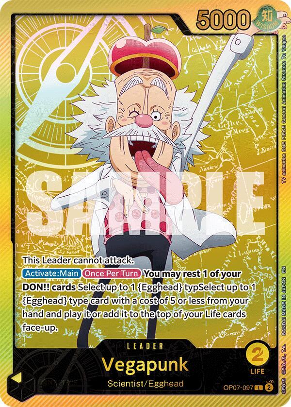Vegapunk OP07 097 (SPR) Extra Booster Anime 25th Collection (Leader)