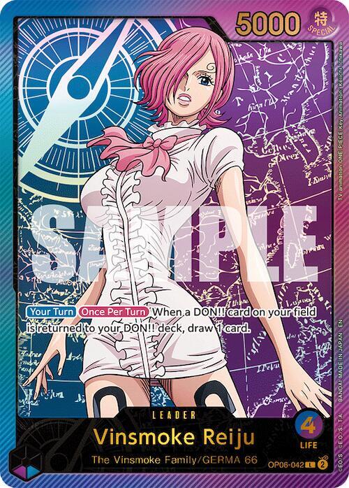 Vinsmoke Reiju OP06 042 (SPR) Extra Booster Anime 25th Collection (Leader)