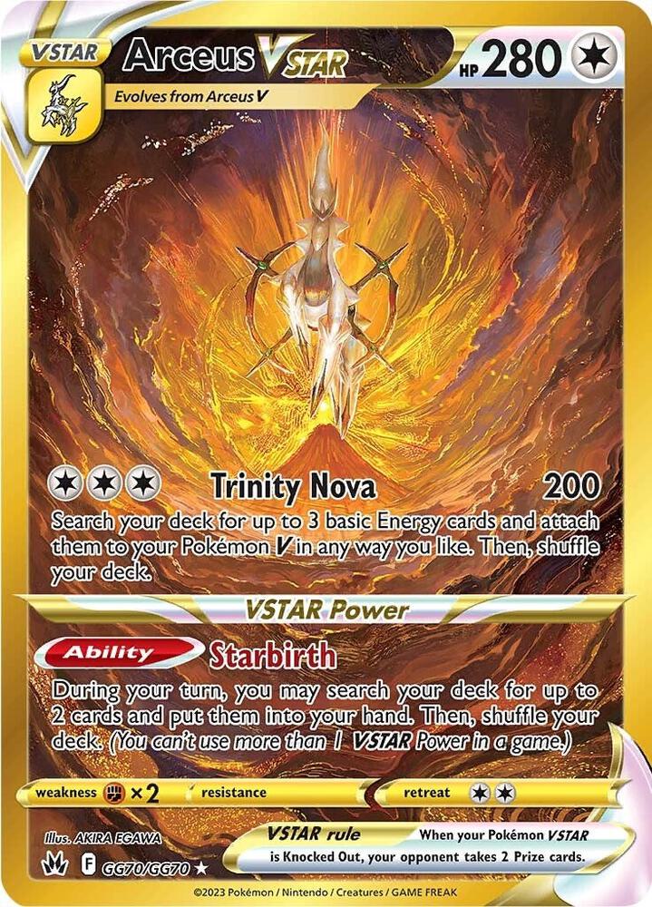 Arceus VSTAR #GG70 Crown Zenith Galarian Gallery (Secret Rare)