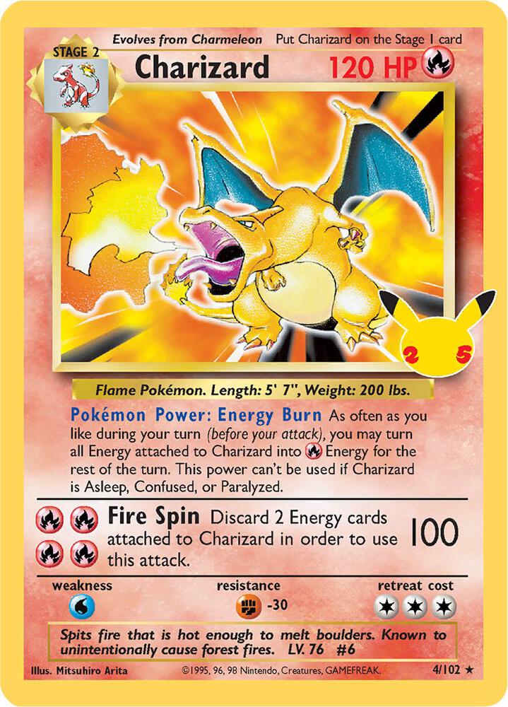 Charizard 4 102 Celebrations Classic Collection