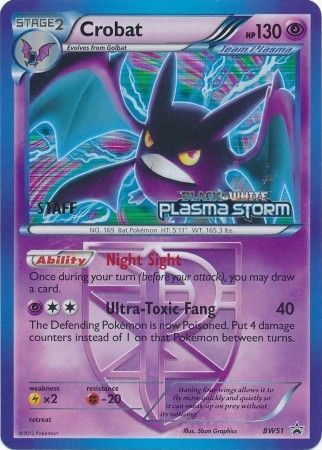 Crobat #BW51 Team Plasma (Prerelease) (Staff)