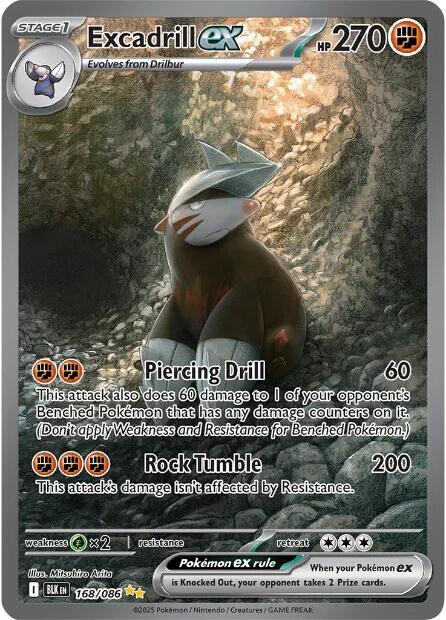 Excadrill ex 168 Black Bolt (Special Illustration Rare)
