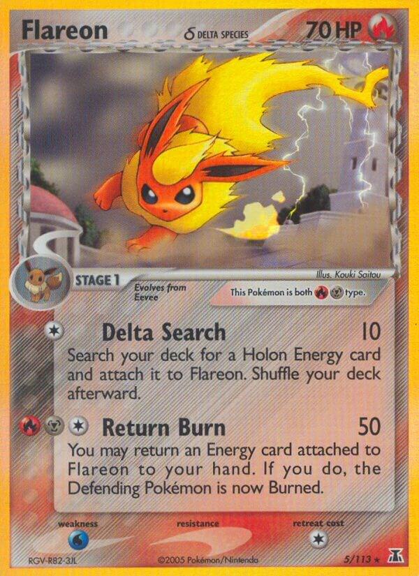 Flareon #5 Delta Species (Holo Rare)