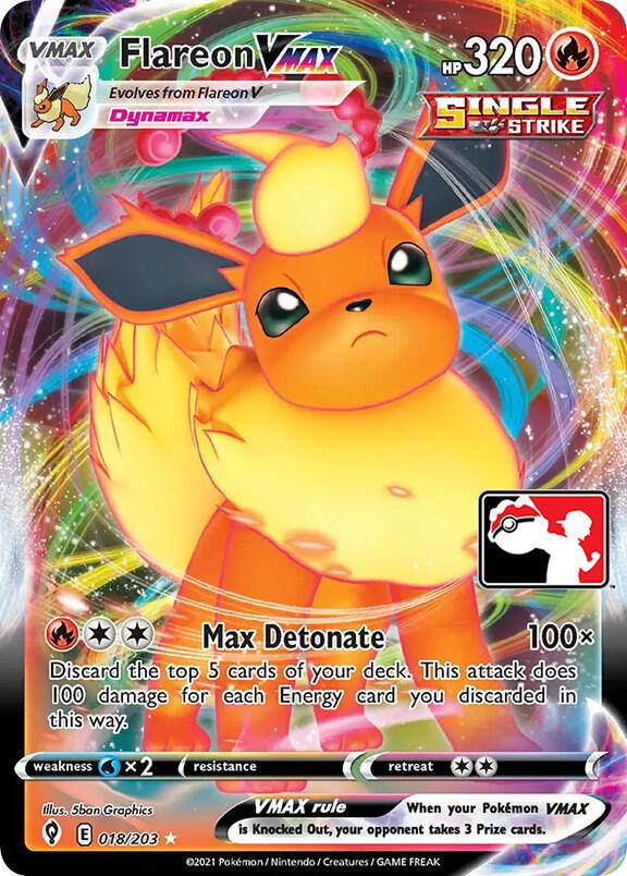 Flareon VMAX #18 (Prize Pack Series Cards)
