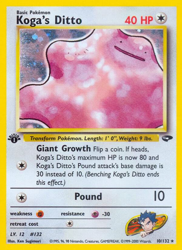 Koga's Ditto #10 Gym Challenge (Holo Rare)