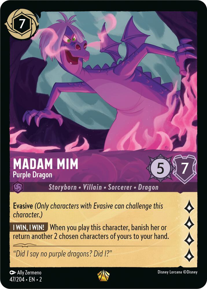 Madam Mim Purple Dragon Rise of the Floodborn