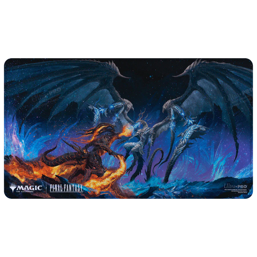 Magic The Gathering FINAL FANTASY Bahamut and Ifrit Holofoil Playmat