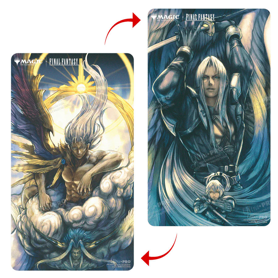 Magic The Gathering FINAL FANTASY Sephiroth, Fabled SOLDIER, One Winged Angel Double Sided Playmat
