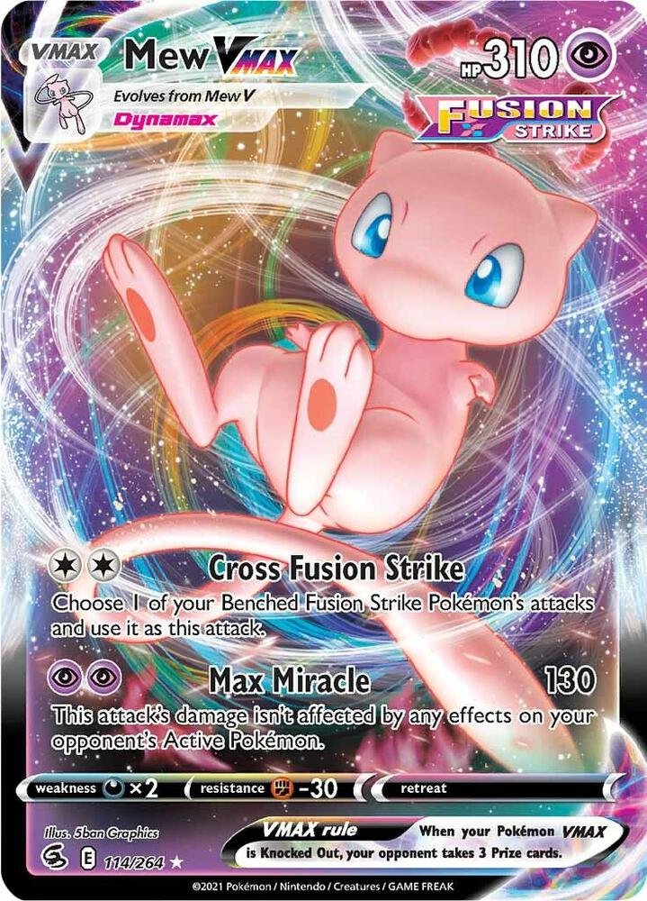 Mew VMAX 114 Fusion Strike