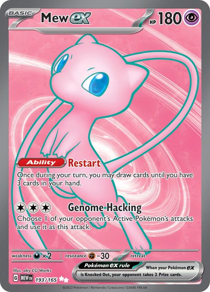 Mew ex 193 Scarlet & Violet 151