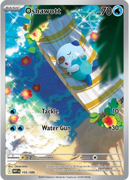 Oshawott 105 White Flare (Illustration Rare)