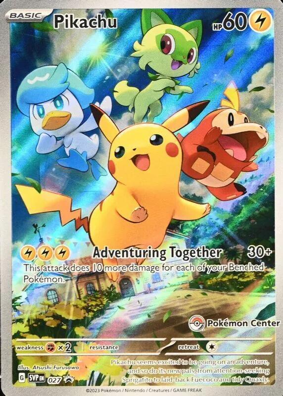Pikachu 027 (Pokemon Center Exclusive)