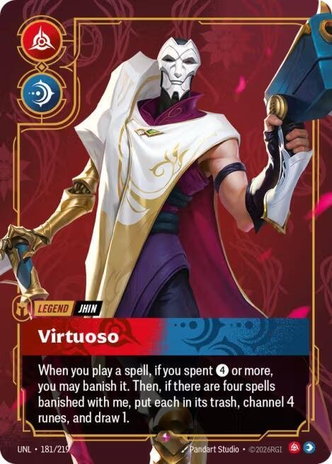 Riftbound Jhin Virtuoso Metal 181 Unleashed