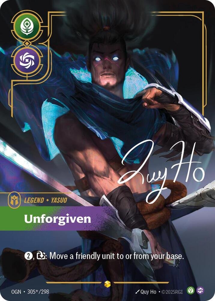 Riftbound Yasuo Unforgiven Signature 305 Origins