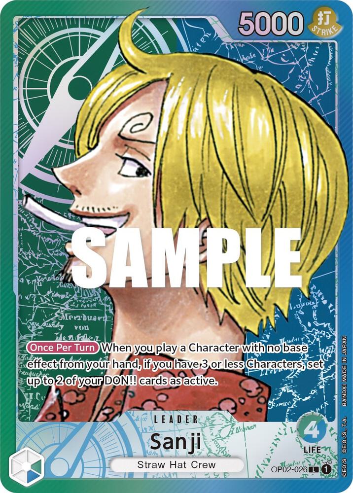 Sanji Leader (Alternate Art) #OP02 026 (Paramount War)