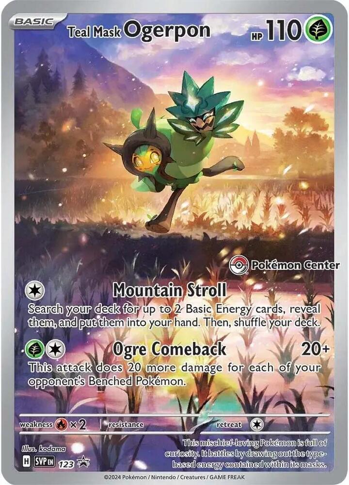 Teal Mask Ogerpon 123 (Pokemon Center Exclusive)