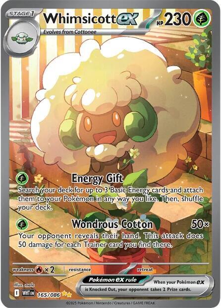 Whimsicott ex 165 White Flare (Special Illustration Rare)