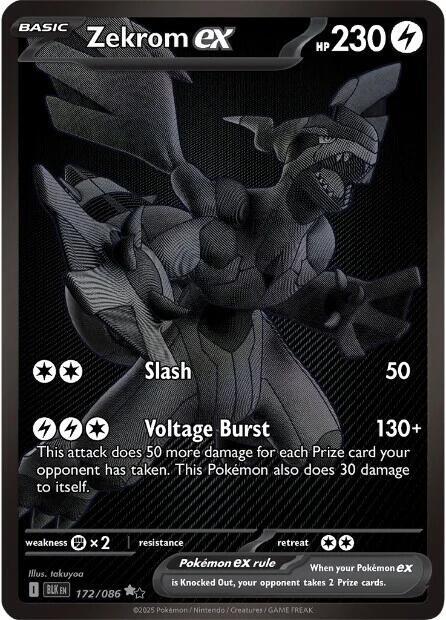 Zekrom ex 172 Black Bolt (Black White Rare)