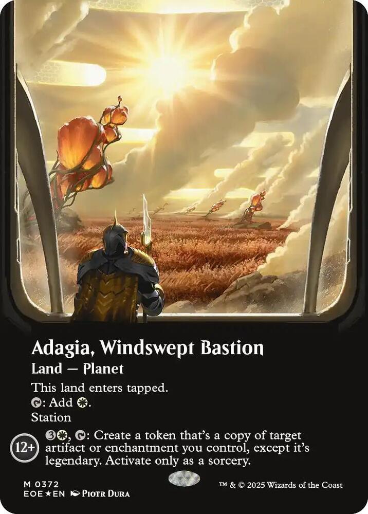 Adagia, Windswept Bastion #372 (Borderless) (Galaxy Foil)