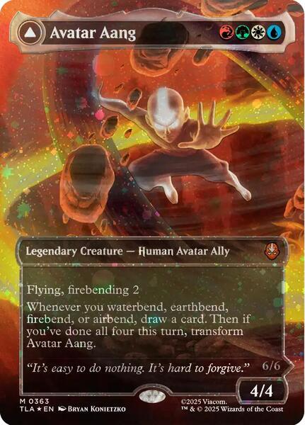 Avatar Aang (Borderless Raised Foil)