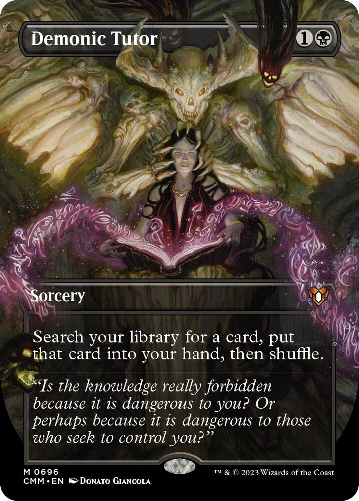 Demonic Tutor (Borderless) #696