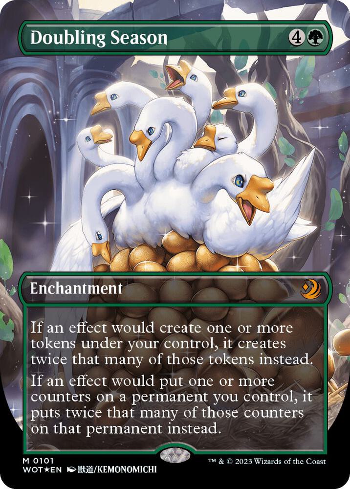 Doubling Season (Anime Borderless) (Confetti Foil) Wilds of Eldraine