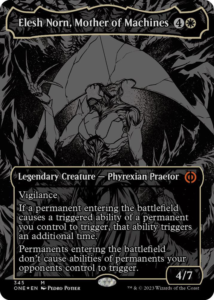 Elesh Norn, Mother of Machines (Oil Slick Raised Foil) #345