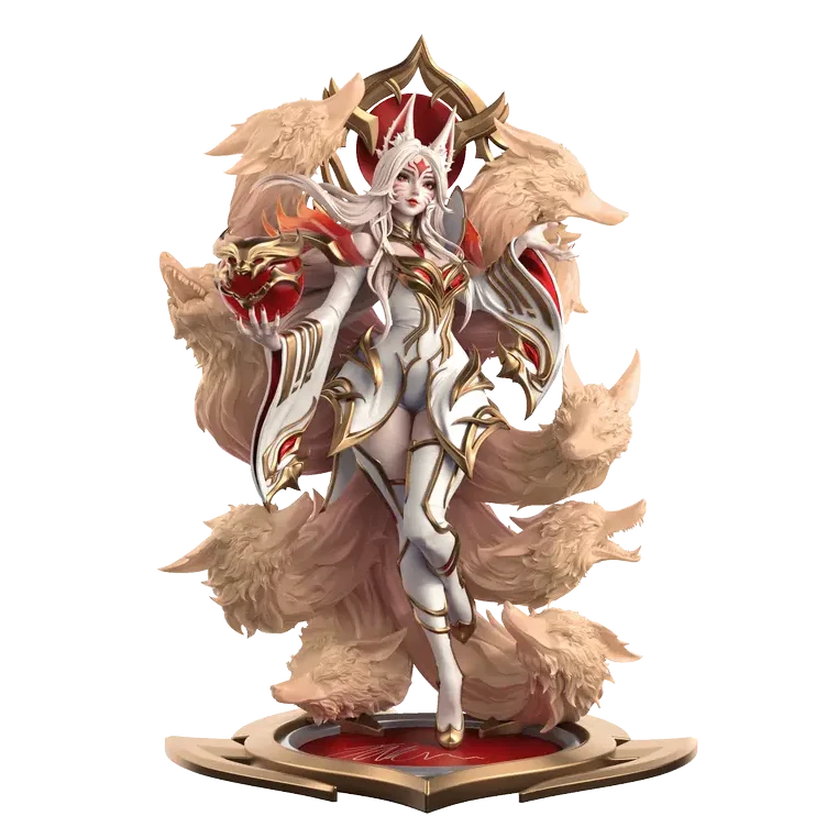 Hall of Legends 2024 Immortalized Legend Ahri Statue