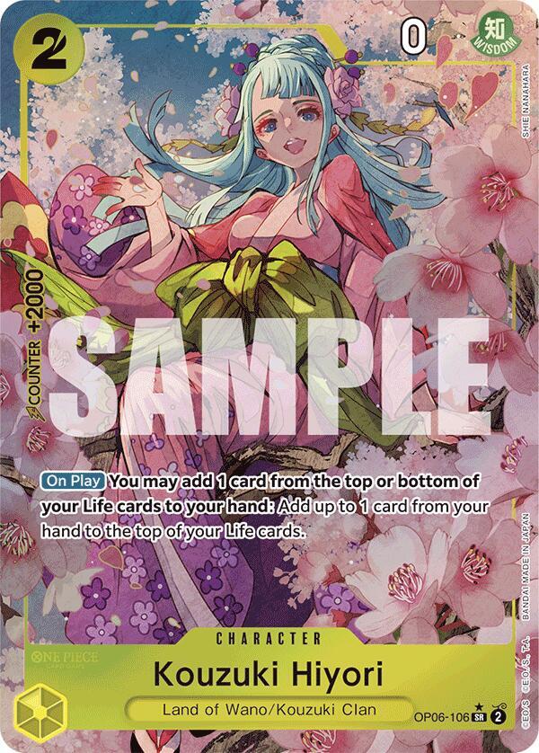 Kouzuki Hiyori (Alternate Art) #OP06 106