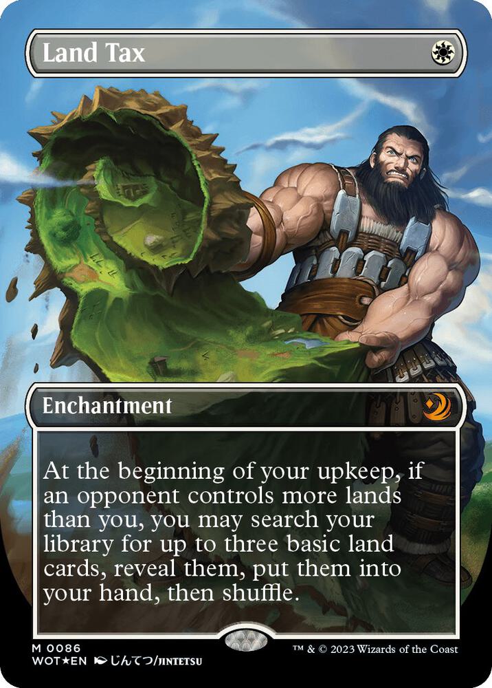Land Tax (Anime Borderless) (Confetti Foil) Wilds of Eldraine