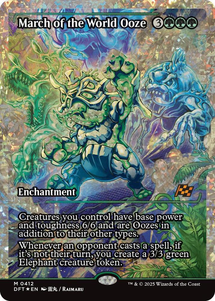 March of the World Ooze (Showcase) (Fracture Foil) #412